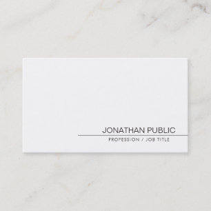 Carte De Visite Élégant minimaliste propre Plain moderne tendance