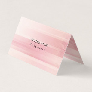 Carte De Visite Élégant minimaliste rose moderne élégant