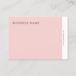 Carte De Visite Élégant minimaliste rose pâle et moderne professio