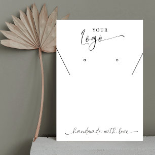 Carte De Visite Élégant minimaliste Script Logo Écran Bijoux