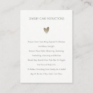 Carte De Visite Élégant minimaliste Simple Blush Soin Bijoux en ar