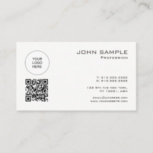 Carte De Visite Élégant Modèle de code QR moderne télécharger votr