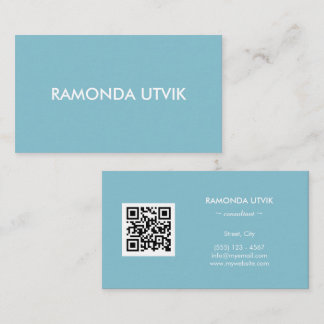 Carte De Visite Élégant Moderne avec code QR