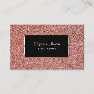 Carte De Visite Élégant, Moderne, Cadre Noir, Marbre Rouge