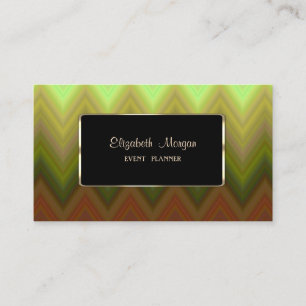 Carte De Visite Élégant, Moderne, Chevron Zigzag Ombré