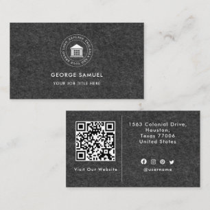 Carte De Visite Élégant Moderne Logo Personnalisé Minimaliste Simp