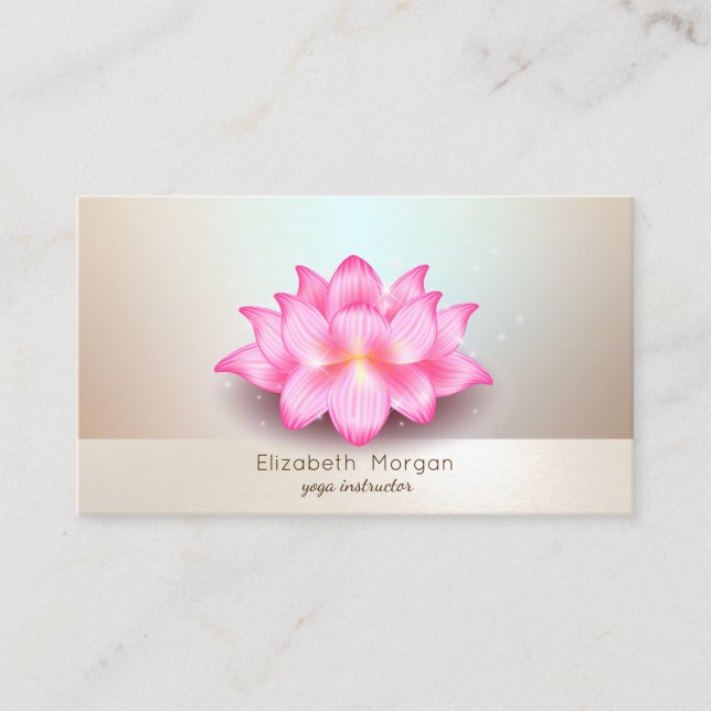 Carte De Visite Élégant Moderne Mandala Professionnel Lumineux (Devant)