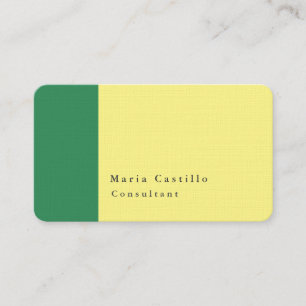 Carte De Visite Elégant moderne minimaliste cristal de couleur ver
