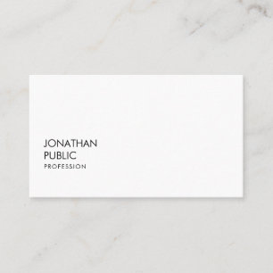 Carte De Visite Élégant Moderne Minimaliste Professionnel Simple