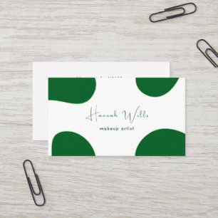 Carte De Visite Élégant Moderne Minimaliste Vert