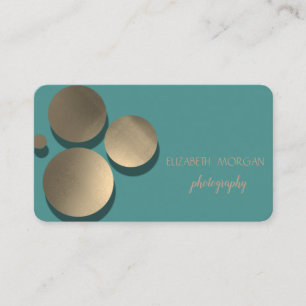 Carte De Visite Élégant moderne, Points, Vert