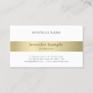 Carte De Visite Élégant moderne professionnel Gold look minimalist