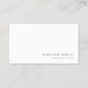 Carte De Visite Élégant Moderne Professionnel Minimaliste Épuré