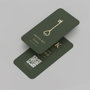 Carte De Visite Elégant Moderne Réaliseur Immobilier Sage