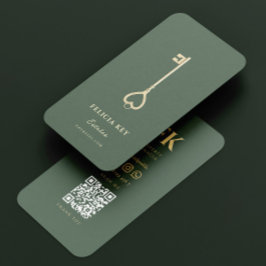 Carte De Visite Élégant Moderne Realtor Agent Immobilier