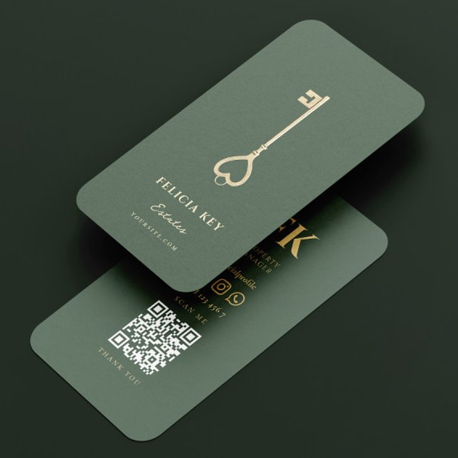 Carte De Visite Élégant Moderne Realtor Agent Immobilier (Créateur téléchargé)