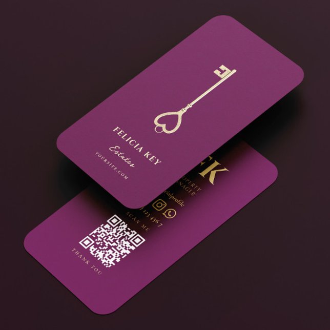 Carte De Visite Élégant Moderne Realtor Agent Immobilier (Créateur téléchargé)