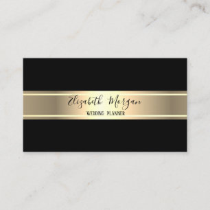 Carte De Visite Élégant moderne simple, minimaliste, Gold Stripe