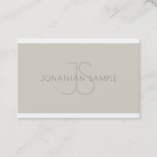 Carte De Visite Élégant Monogram Professional Modèle élégant Luxe