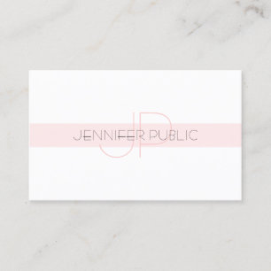 Carte De Visite Élégant Monogramme Design élégant Luxe tendance Pl