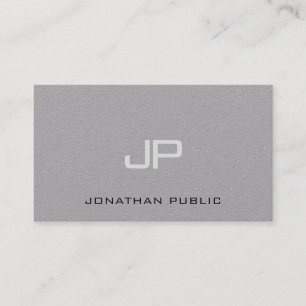 Carte De Visite Élégant Monogramme minimaliste Modèle Luxe