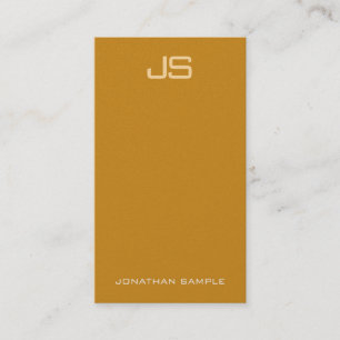 Carte De Visite Elégant Monogrammé Premium Pearl Finish Luxury