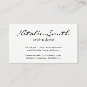 Carte De Visite Élégant Motif à fleurs (bleu)