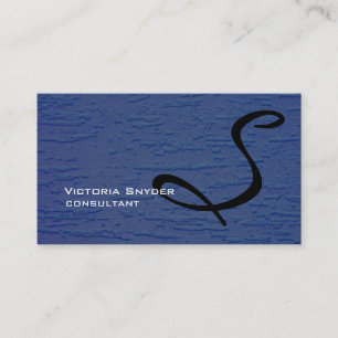 Carte De Visite Élégant Mur Bleu Texogramme professionnel
