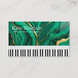 Carte De Visite Élégant Musique Moderne Professeur de piano profes