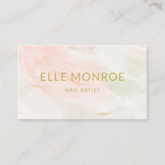 Carte De Visite Elégant Nail Artist Business & eNomment Card