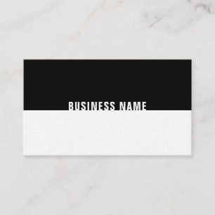 Carte De Visite Élégant Noir Et Blanc Élégant Design Moderne Luxe 