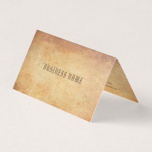 Carte De Visite Élégant Nostalgique vieux papier look Cool profess