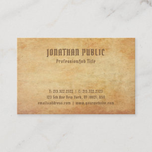 Carte De Visite Élégant Nostalgique vieux papier look Premium épai