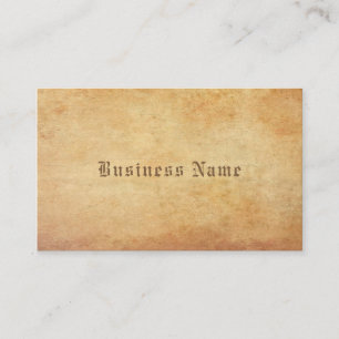 Carte De Visite Élégant Nostalgique vieux papier look professionne