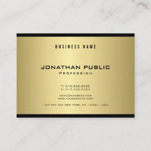 Carte De Visite Elégant Or moderne look tendance Luxe glamour