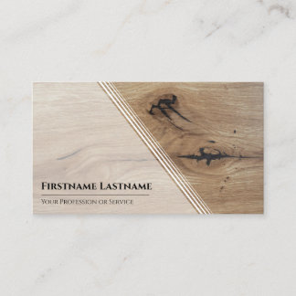 Carte De Visite Élégant parquet en bois blanc