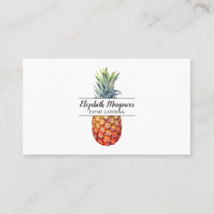 Carte De Visite Elegant Pineapper Event Caterer