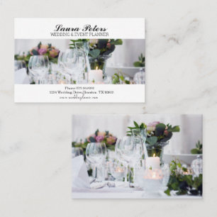 Carte De Visite Élégant Planificateur De Mariages Et Événements