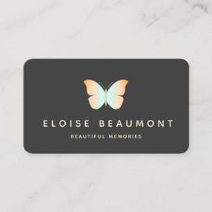 Carte De Visite Élégant planificateur d'événements Butterfly