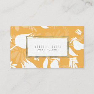 Carte De Visite Élégant planificateur d'événements Floral Florist 