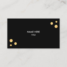 Elégant point d'or sur noir