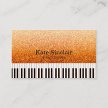 Elégant professeur de musique Piano Keys Musical