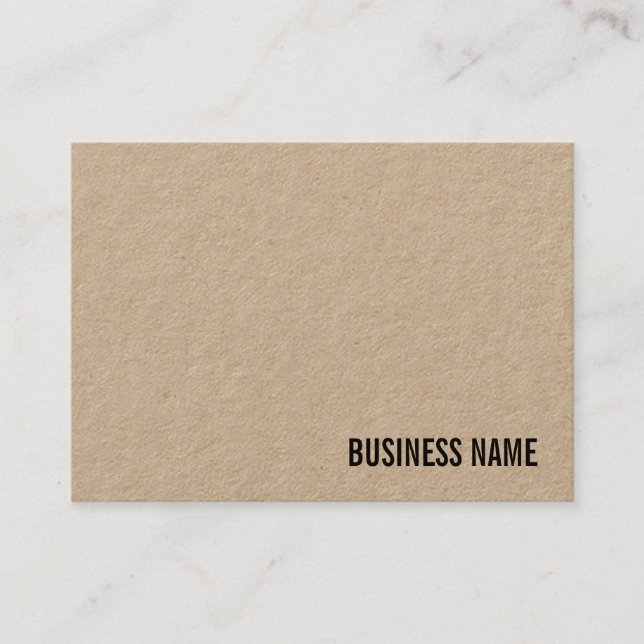 Carte De Visite Élégant professionnel du Modèle de papier Kraft (Devant)