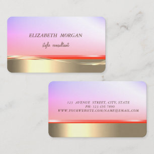 Carte De Visite Élégant professionnel élégant Faux Gold Ombre