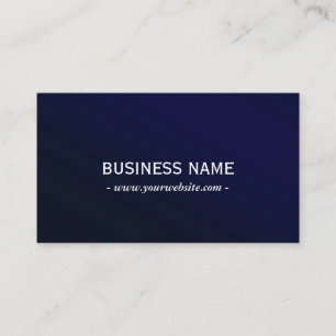 Carte De Visite Élégant professionnel en métal bleu marine