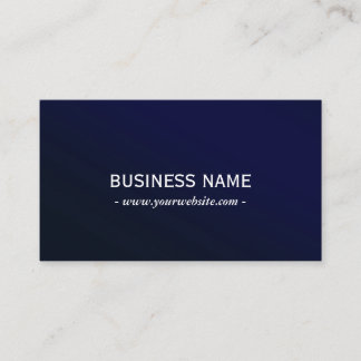 Carte De Visite Élégant professionnel en métal bleu marine