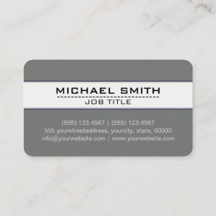 Carte De Visite Élégant professionnel minimaliste nickel moderne