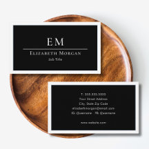 Élégant Professionnel Simple Monogramme Minimalist