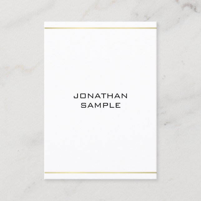 Carte De Visite Elégant professionnel tendance look minimaliste (Devant)