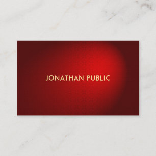 Carte De Visite Élégant Red Damask Professionnel Premium épais 